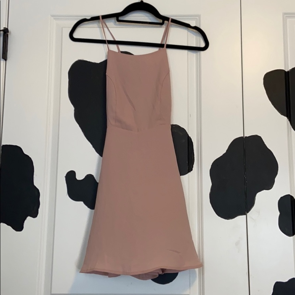 New Forever 21 pink backless mini dress